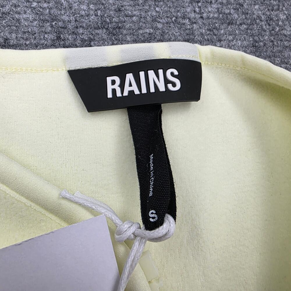 RAINS Vest Unisex Small Yellow Breathable Insulated Water Repellent Fleece - Picture 11 of 16